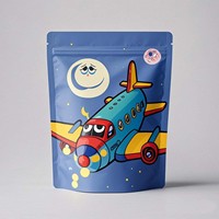 Ensemble de boîtes PE personnalisées et de sacs à fermeture éclair avec impression en héliogravure, matériaux recyclés pour l'emballage de chewing-gum et d'aliments pour animaux de compagnie