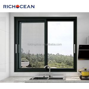 Fenêtres coulissantes en verre pour cuisine sur mesure RICHOCEAN Foshan, fenêtres coulissantes en aluminium étanches avec volets - Product Image 6