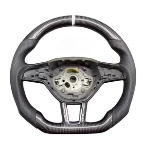 Volant de voiture en fibre de carbone et Alcantara avec LED pour Skoda Karoq <span class=keywords><strong>Octavia</strong></span> Mk3 <span class=keywords><strong>Vrs</strong></span> 2 3 Mk4 <span class=keywords><strong>Vrs</strong></span> Superb Kodiaq rs Rapid yeti <span class=keywords><strong>2020</strong></span> - Product Image 4