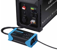 Chargeur de batterie intelligent au lithium-fer 5A 10A 15A 20A 25A 30A 12V 24V pour batteries AGM Gel Plomb-acide 100-240V, chargeur portable pour station d'alimentation