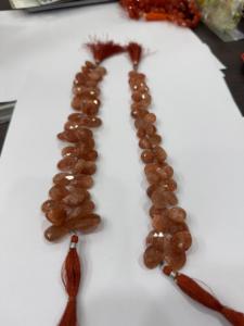 Hermoso Collar de Piedra Solar Natural, Cuentas Facetadas en Forma de Briolette, Piedras Sueltas para Fabricación de Joyería, Venta al Por Mayor OEM - Product Image 2