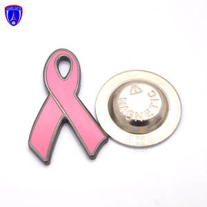 Kanseri bilinçlendirme pimleri pembe meme kanseri şerit yaka Pin sadaka siyah şerit farkındalık Pin melanom kanseri - Product Image 6