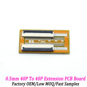 Adaptor PCB FPC Lurus Berkualitas Tinggi 40Pin 0.5mm Pitch, Papan Sambungan Ekstensi Kabel FPC Kamera Industri - Product Image 1