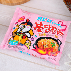 Fideos Instantáneos Sin Gluten y Bajos en Grasa, Sabor a Pollo Frito Picante, <span class=keywords><strong>Ramen</strong></span> Coreano Picante de 140g, Fabricación China - Product Image 6