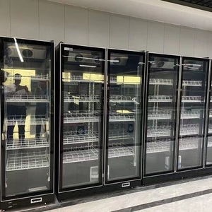 Refrigerador Vertical con Puertas de Vidrio, Enfriador de Bebidas, Congelador de Vegetales, Congelador de Bebidas en Venta - Product Image 4