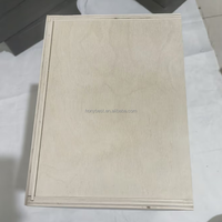 Boîte de rangement en bois gravée avec couvercle coulissant, en contreplaqué naturel, pour cadeaux, emballage et expédition
