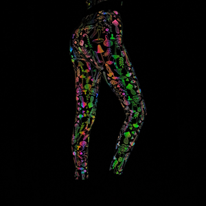 Celana Legging Olahraga Wanita Motif Pelangi Reflektif untuk Santai, Gym, Workout, Yoga, Fitness, dan Olahraga Lainnya - Product Image 4