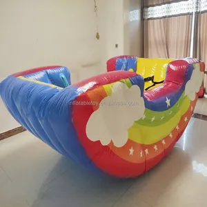 Barato barato arco-íris inflável barato para jogos de água