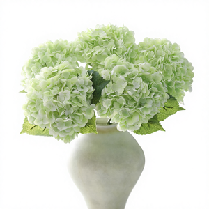 Flores Artificiales de <span class=keywords><strong>Hortensia</strong></span> Grandes, Simulación 3D, PVC Suave, Tacto Hidratante, 196 Piezas, Decoración para Hoteles y Bodas - Product Image 1