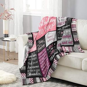 Couverture personnalisée en sublimation pour femmes et filles, couverture en flanelle imprimée sur mesure, cadeaux d'<span class=keywords><strong>anniversaire</strong></span>, 60"X50" - Product Image 4