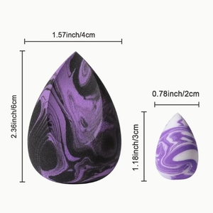 Bán buôn siêu mềm Vegan đá cẩm thạch vẻ đẹp trứng không <span class=keywords><strong>Latex</strong></span> trộn miếng bọt biển - Product Image 6