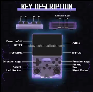 Console de jeu portable JJ R40S <span class=keywords><strong>Pro</strong></span> Mini, écran HD IPS de 3,5 pouces, batterie 3200 mAh, double joystick 3D, système d'exploitation Linux, jeux vidéo - Product Image 6