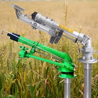 Aspersor de Largo Alcance Titans 360 con Transmisión de Engranajes para Uso Agrícola, Pistola de Riego de 120 m para Riego de Campos de Cultivo y Jardines