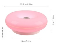 Nouvelle Arrivée Lampe Murale de Chevet Style Ins Donut, Lampes Murales de Chambre Modernes Minimalistes, Lampe d'Ambiance Décorative en Plastique ABS Couleurs RGB