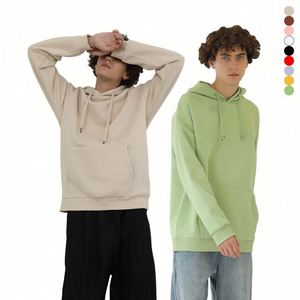 Sweat à capuche oversize personnalisé en molleton bouclette pour homme, 60% coton 40% polyester, 500 g/m², impression sérigraphique en relief et broderie pour l'automne - Product Image 4
