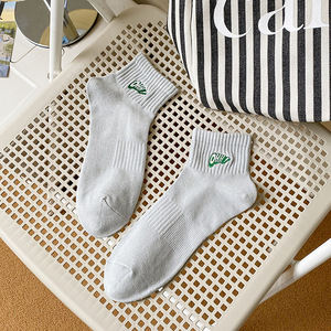 Primavera y verano bordado <span class=keywords><strong>OHH</strong></span> letra Color sólido deportes cintura Cinching hombres calcetines absorbentes de sudor - Product Image 5