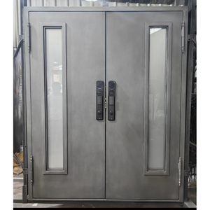 Poignée de sécurité pour portes coulissantes de <span class=keywords><strong>prison</strong></span>, support ancien, butée, charnière H, anneau de protection noir, serrure, porte en fer forgé - Product Image 4