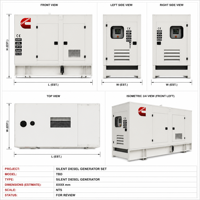 Générateurs super silencieux 75 kVA avec moteurs Cummins, Baudouin, Weichai, Yuchai, Shangchai, groupe électrogène Stamford 75 kVA, groupe électrogène encastré 60 kW