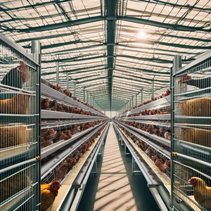 Kolay yumurta koleksiyonu için Bangchi h-tipi pil kafesi düşük bakım uzun ömürlü verimli hayvan bakımı için yeni 1 yıl garanti - Product Image 2