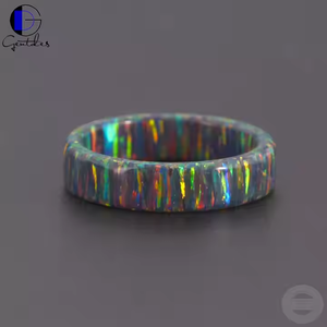 ジェントデス ジュエリー卸売 ファイアオパールリング 結婚指輪 ギフトジュエリー メンズ レディース 婚約・結婚指輪 研磨済み 光沢あり - Product Image 2