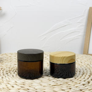 Custom Empty 7g 9g Round White <b>Small</b> <b>Glass</b> <b>Jar</b> <b>with</b> CR Screw <b>Lid</b> - Product Image 1