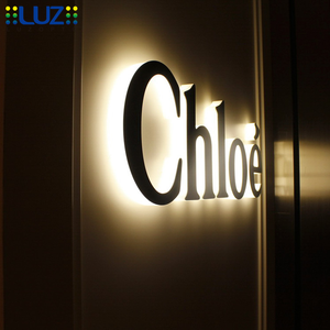 2020 hot selling 3d mirror neon polished stainless steel acrylic letter light led - Product Image 1
