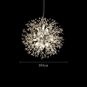 Insieme lampadario moderno di lusso in cristallo di tarassaco per la casa luce del ciondolo <span class=keywords><strong>Design</strong></span> rotondo illuminazione da salotto lampadario nordico - Product Image 5
