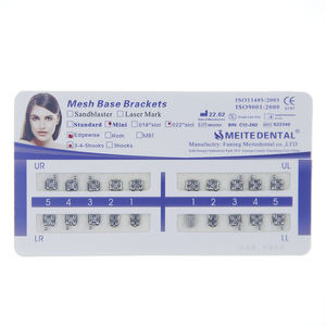 Consumabile dentale ortodontico edgewise mesh base staffa/tutore - Product Image 2