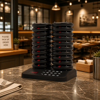 Système d'appel sans fil personnalisé avec bouton d'appel, système d'appel serveur avec pagers vibrants pour restaurants et cafés