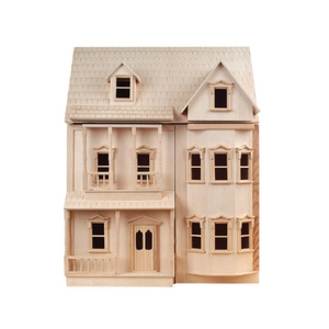 Kit <span class=keywords><strong>casa</strong></span> delle bambole in legno in miniatura stile incompiuto 1:12 fai da te - Product Image 3