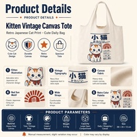 Sac à bandoulière décontracté de style coréen et japonais pour étudiants, sac de shopping tendance de grande capacité, sac cadeau
