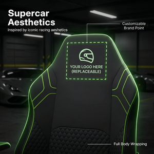 <span class=keywords><strong>Silla</strong></span> Giratoria <span class=keywords><strong>Razer</strong></span> de Alta Gama para Carreras y Gaming, Ergonómica, Plegable, con Cojín de Esponja Suave, Tela, Barra de Malla y Brazos Ajustables para Computadora - Product Image 5