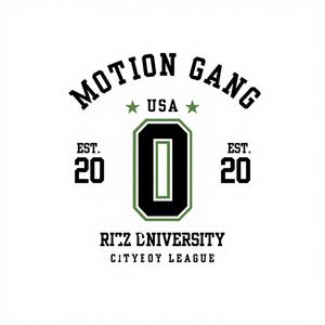 Design Stampato Motion Gang Print SKU 364215376135191 - Product Image 1