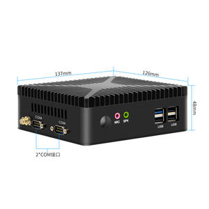 Produttore mini Firewall Router J4125 j1900 j1800 <span class=keywords><strong>DDR3</strong></span> <span class=keywords><strong>2</strong></span> * com Fanless Computer industriale Ubuntu Mini server PC - Product Image 5