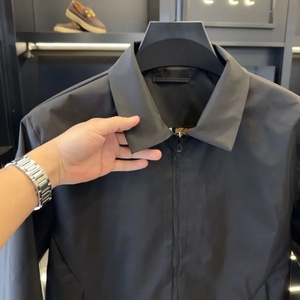 Veste de direction nouvelle collection automne 2025 avec col rabattable, veste de luxe légère, décontractée et polyvalente pour homme, tendance, axée sur le business - Product Image 4