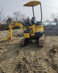 Mini-excavatrices Komatsu PC20MR, excavatrice à chenilles en caoutchouc de 2 tonnes |   Mini-pelleuse d'origine japonaise avec godet de 0,1 m et pompe Kawasaki - Product Image 4