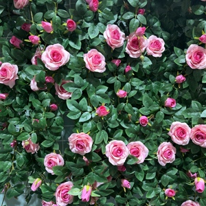 Haute qualité vraie touche soie artificielle thé Roses rotin fleur tenture murale vignes pour mariage <span class=keywords><strong>vacances</strong></span> fête des mères noël - Product Image 3