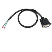 Cable de señal RS485 de un solo cabezal con interfaz DB9 Puerto COM Macho Hembra a Terminal 2 pines 1 2 3 8 7 8 pines Componentes electrónicos