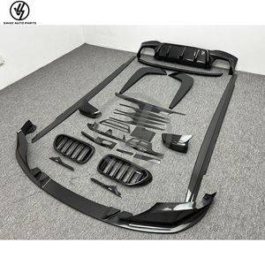 Nuevos kits de carrocería de conversión para coche de fibra de carbono seca con acabado brillante y tejido de sarga para la Serie 5 F90 M5: difusor, alerón, cubierta de espejo y faldones laterales - Product Image 4