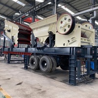 2025 OEM Mobile Stone Crushing Station Prix Diesel Impact Crushing Plant Convoyeur Marteau Mining Rock Stone Jaw Crushers Machine