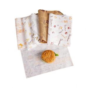 Papel Encerado para Envolver Alimentos, Grado Alimenticio, Antigrasa, Tamaño Personalizado 80g, para Hamburguesas, Pizza, Bocadillos - Product Image 3