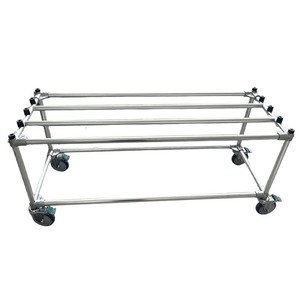 Aluminum Alloy Hospital Trolley 124x48x63cm With Brakes And Swivel Castors For Transporting Remains - Product Image 4