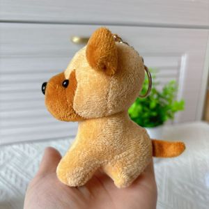 Porte-clés pendentif en peluche chiot, petite taille, chien loup, <span class=keywords><strong>pug</strong></span>, avec rembourrage en coton PP, accessoires - Product Image 4