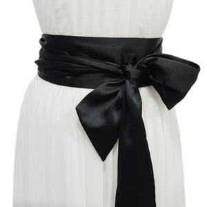 Nouvelle ceinture de cravate décorative en <span class=keywords><strong>soie</strong></span> <span class=keywords><strong>Obi</strong></span> Ladies Casual Bow - Product Image 1