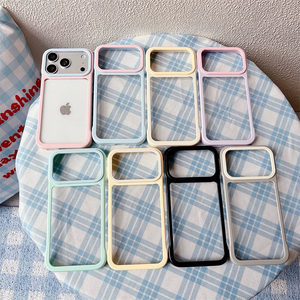 เคสใสไร้ขอบสีสันสดใสสำหรับ iPhone 18Pro 17 16 15 14 13 12 Pro Max Plus ป้องกันแรงกระแทก - Product Image 1