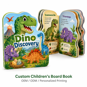 Impression personnalisée <span class=keywords><strong>de</strong></span> livres cartonnés pour enfants avec couverture UV sélective et pages en carton épais pour cadeaux <span class=keywords><strong>de</strong></span> naissance et <span class=keywords><strong>de</strong></span> Noël - Product Image 1