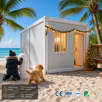 Maisons mobiles pliables à énergie solaire, construites sur conteneurs, extensibles, résistantes aux tremblements de terre, étanches, garantie 3 ans