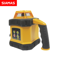 SIAMAS niveau laser rotatif rouge horizontal nivellement rotatif à 360 degrés avec récepteur portatif détecteur de portée 500m