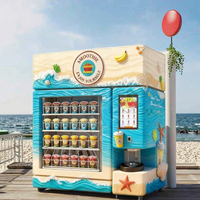 Haloo Distributeur Automatique Fournisseur 24 Heures Mélangeur de Smoothie de Table aux Fruits Congelés Distributeur Automatique de Fruits Frais