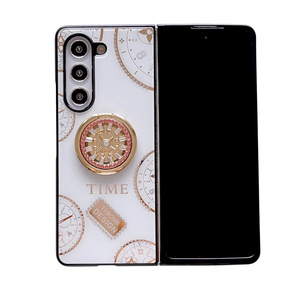 Funda de teléfono móvil de lujo inspirada en el tiempo para Samsung <span class=keywords><strong>Galaxy</strong></span> ZFold 6/5/4/3, soporte de diamante ostentoso, funda protectora a prueba de golpes - Product Image 6